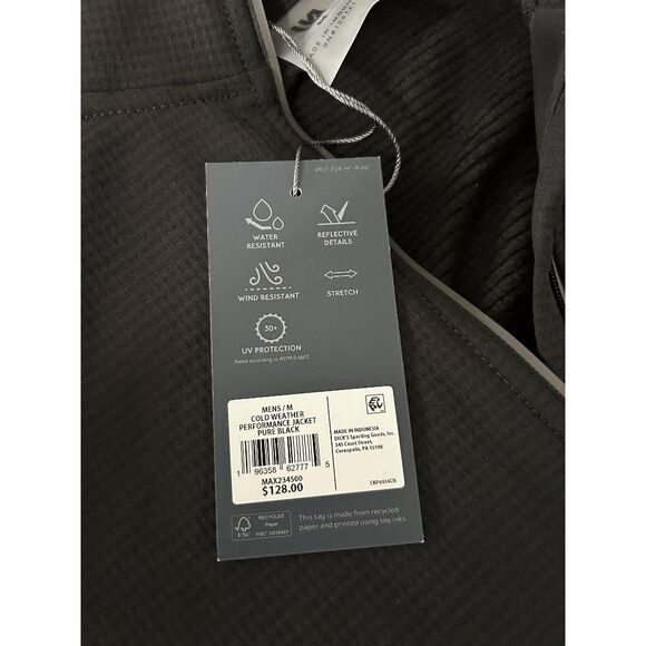 VRST Men’s Cold Weather Performance Hooded Jacket Wind & Water Resistant Black M - Picture 8 of 8